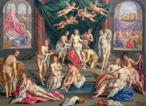 La historia de Cupido y Psique de Hendrick de Clerck